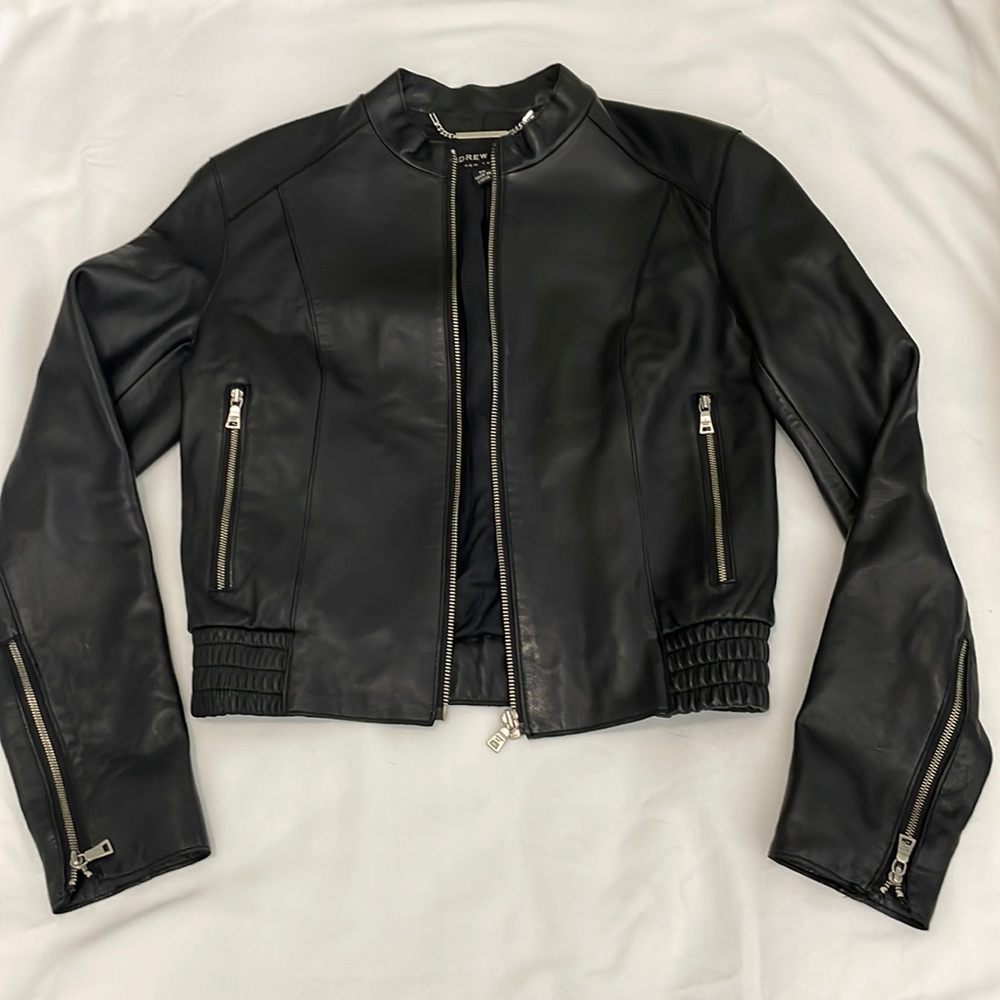 Andrew Marc leather Moto jacket